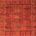 thumbnail image 1 of Ahgly Company Indoor Square Abstract Orange Modern Area Rugs, 7' Square, 1 of 4