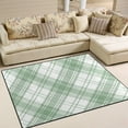 thumbnail image 2 of SKYSONIC Lightweight Carpet Mats Area Soft Rugs Floor Mat Rug Home Decoration for Kids Room Living Room 63 x 48 inches Mint Tartan, 2 of 6