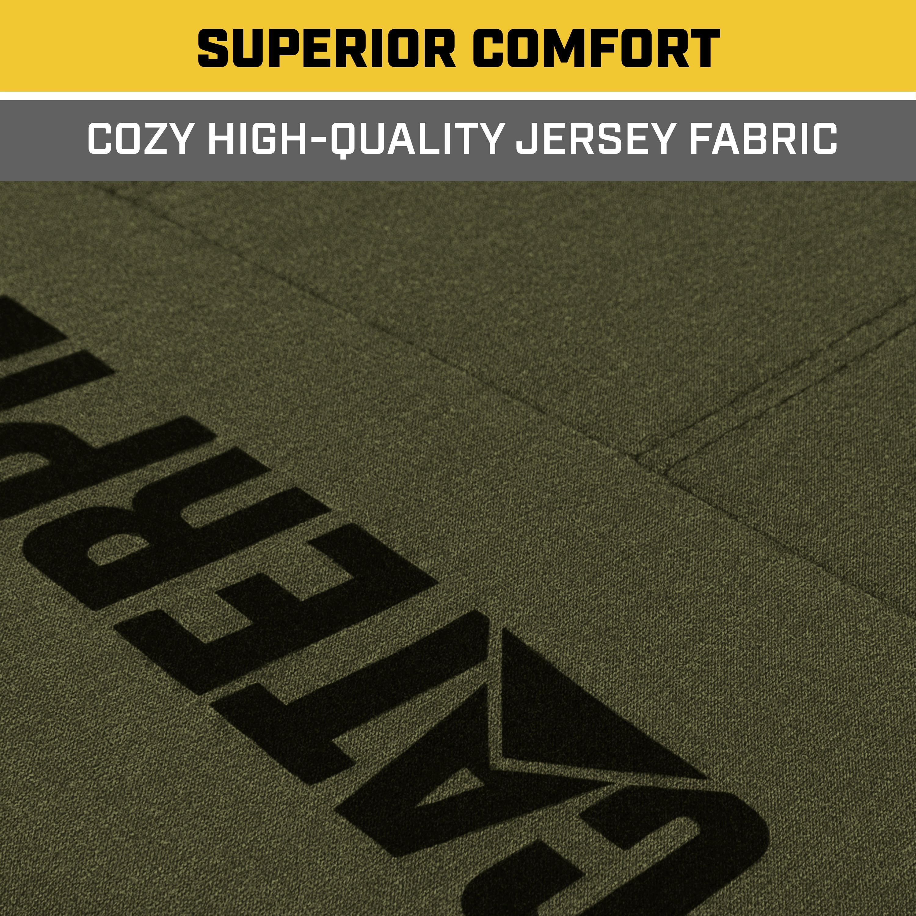Cat CozyBlend Car Seat Covers, Olive Green Heather - Premium Jersey Fabric Seat Covers for Cars Trucks SUV, Universal Fit
