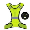thumbnail image 1 of Reflective Safety Running Vest Multi Adjustable Vest Night Running Outdoor Reflective Clothing  Fluorescent Yellow Without Light, 1 of 7