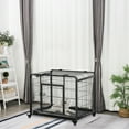 thumbnail image 2 of PawHut Folding Heavy Duty Dog Crate Medium Sized Dogs, 37" x 23" x 27", 2 of 10