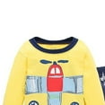 thumbnail image 5 of WIBACKER Toddler and Little Boys 2-Piece Cotton Pajamas Long Sleeve Fall Winter PJ Set Kid Airplane Sleepwear, 5 of 6
