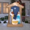 thumbnail image 5 of 6.5' Gemmy Airblown Inflatable Christmas Nativity Scene w/ Stable Yard Decoration 111735, 5 of 6