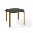 thumbnail image 2 of Manhattan Comfort Gales Round Dining Table in Matte Black with Solid Wood Legs, 2 of 4