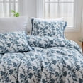 thumbnail image 4 of Housse de Couette Imprimée 2 Taies d'Oreiller Moderne Feuille Bleue Housse de Couette Taille Grand 100 %, 4 of 7