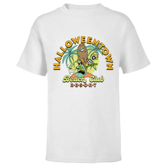 Disney The Nightmare Before Christmas Beach Club Resort - Short Sleeve T-Shirt for Kids - Customized-White
