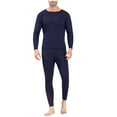 thumbnail image 2 of BLCHUNen Mens Thermal Underwear Set Long John Fleece Lined Soft Fabric for Cold Weather Breathable Base Layer Daily Wear(L-4xl), 2 of 6