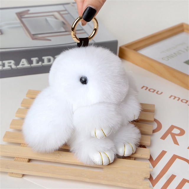 TopLLC Rabbit Costume Mignon Rabbit Pendant Porte-Clés Accessoires de Sac Soft Rabbit Velvet Ball Pendant Handmade Soft Rabbit Velvet Ball Pendant