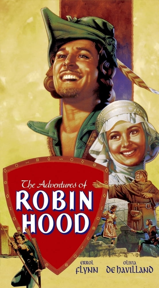 The Adventures Of Robin Hood Errol Flynn Olivia De Havilland 1938 Movie Poster Masterprint (11 x