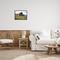 thumbnail image 2 of Charming Country Cabin Scenery Landscape Painting Black Framed Art Print Wall Art, 2 of 7