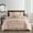 Blush, variant on Nanshing Textured Geometric Pattern 7 Piece Cassy Comforter Set, Blush, Queen