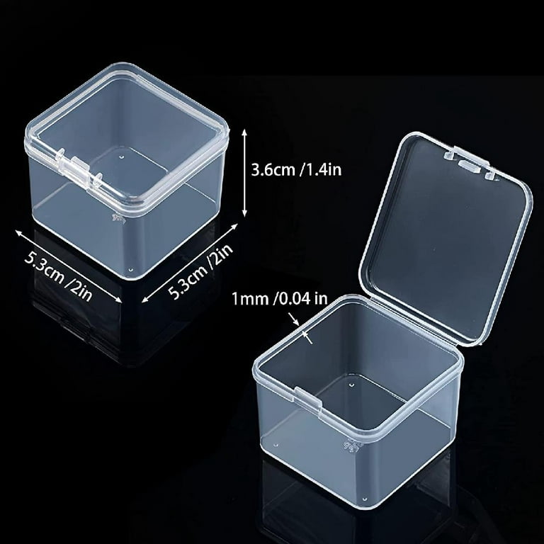 Beaupretty 40pcs transparent storage box storage containers for organizing  earplugs clear containers small containers with lids bobby pin container