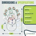 thumbnail image 3 of ProductWorks Pro-Line LED Animation Juggling Snowman Décoration de Jardin de Noël, 3 of 10