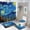 style-3, variant on Stereo Abstract Line Gradient Shower Curtain Sets Non-Slip Rugs Bath Mat Toilet Cover U Shaped Mat 4 Pcs