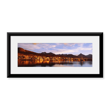 Framed Art Print, Ushuaia Tierra del Fuego Argentina by Panoramic Images, 25-7/8" x 9-7/8"