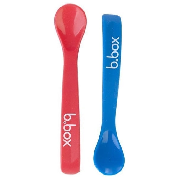 b.box Twin Pack Spoon Set - Red/Blue