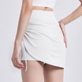 thumbnail image 7 of Afdoent Womens Shorts High Waisted Workout Shorts For With Skirt Layer Built In Chafe Yoga Running Athletic Shorts Comfy Trendy Beach Shorts, 7 of 7