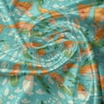 thumbnail image 5 of Ambesonne Mermaid Valance Pack of 2, Cartoon Character Sea, 54"X12", Turquoise Marigold Green, 5 of 5