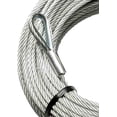 thumbnail image 2 of Tie Down TranzSporter Stainless Steel Replacement Cable For 200 and 250 Pound Shingle Elevator Platform Hoist with Braided Eyelet End, 100 Foot Spool, 2 of 5