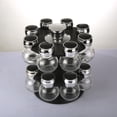 thumbnail image 4 of Organizador de estantes de especias giratorio Baoblaze 2 niveles 12 tarros de cristal 90ml, 4 of 8