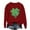 Red, variant on xixinqiwan Women's St Patrick's Day Sweatshirts,Womens Clover Print Hoodie Casual Long Sleeve Sweatshirt Irish Shamrock Pullover Tops