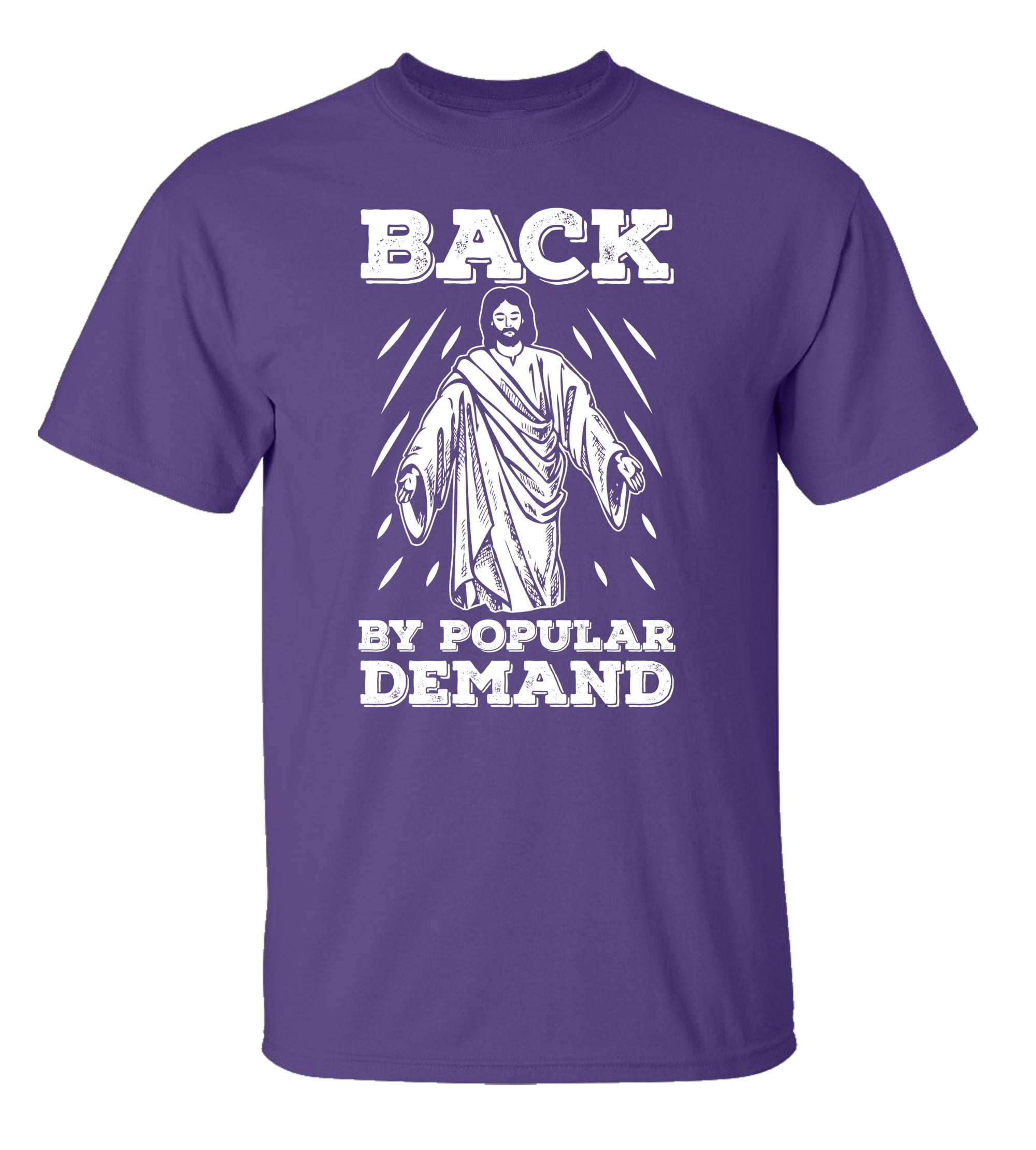 Funny Jesus: Back by Popular Demand Adult Short Sleeve Tee Shirt Black - Bild 34 von 45