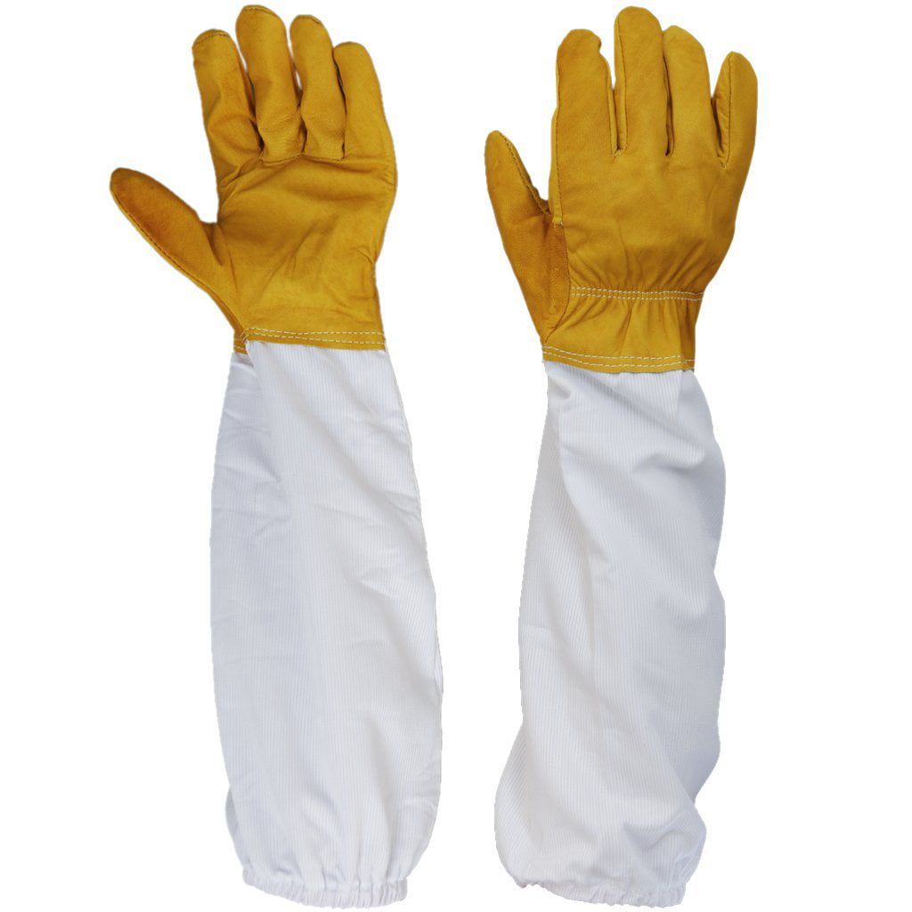 Beekeeping 2Pcs Useful Gloves Sleeves Protection Ventilated Long Professional 