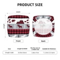 thumbnail image 5 of Honeii Buffalo Plaid Forest Print Square Cushion Cover with Elastic Band & Ties,Sofa Cushion Covers,Furniture Protector for Living Room,Washable Sofa Seat Slipcover-Four Pieces, 5 of 7