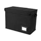 thumbnail image 2 of Caja de almacenamiento de cómics, archivador portátil, soporte para documentos, para revistas de colección Negro, 2 of 9