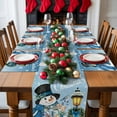 thumbnail image 5 of Christmas Placemats Set of 6, Snowman Place Mats Bird Snowflake Street Lights Placemat Table Decoration for Kitchen Table Dinner Xmas Holiday Party Home Decor Indoor Outdoor 13x19 Inch, 5 of 9