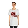 thumbnail image 3 of Unisex Jersey Short Sleeve Tee Lion Pride Red Tshirt, 3 of 12