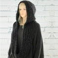 thumbnail image 5 of Women Hooded Scarf Thick Warm Soft Fashion Solid Color Woolen Hooded Scarf for Winter, 5 of 5