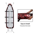 thumbnail image 5 of HELLHERO Red Black Plaid Gnome Ironing Board Cover Washable Replacement Accessories 15x54 Inch for Table Top, Christmas, 5 of 6