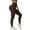 Brown, variant on Yoga Pants Women Tight Fitting High Waisted Hip Lifting Vertical Stripe Threaded Yoga Pants Abdominal Compression Fitness Pants Outerwear Running Sports Pants