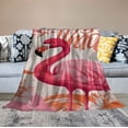 thumbnail image 2 of HENGT Pink Flamingos Blanket for Girls Boys Adults Soft Warm Cozy Just a Girl Who Loves Flamingos Blanket Fuzzy Plush Kids Throw Blanket Flannel Blanket Gift for Couch Sofa, 2 of 6