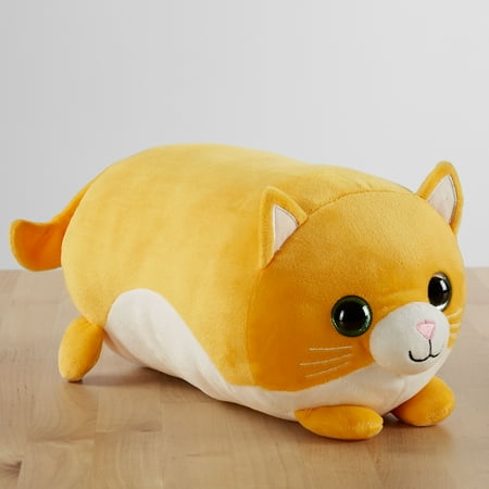 Spark. Create. Imagine Plush Kitty Cat, Yellow, 10"