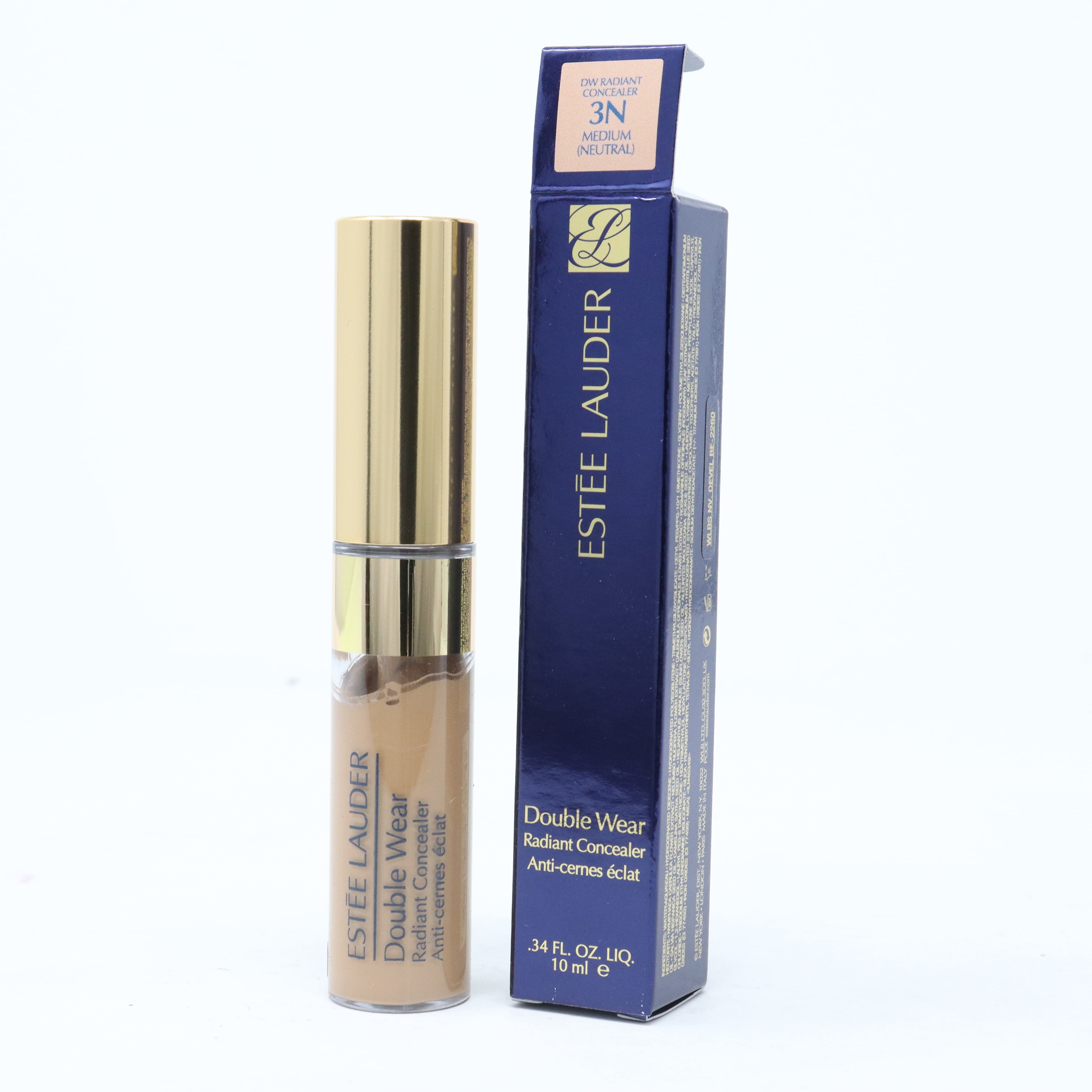 Estee Lauder Double Wear Radiant Concealer 0.34oz 3N Medium (Neutral) New