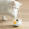 Interactive Cat Tumbler Toy Feather Teaser With Bell Track Toy For Indoor Cats Exercise 9.8