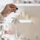 thumbnail image 5 of Adornos para Árbol de Navidad con Purpurina, Encaje, Copos de Nieve, Corazones, Mariposas, Colgantes, Adornos Navideños., 5 of 6