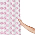 thumbnail image 3 of Shower Curtain, Pink Paw Waterproof Fabric Plastic Shower Curtain, Drying Fast Bathroom Curtain with 9 Buttonholes, Ruffle Shower Curtain 60x72in, 3 of 8