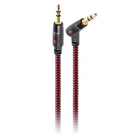 PIPELINE ET-4 Audio Cable 3.5mm 4FT RED/BLACK
