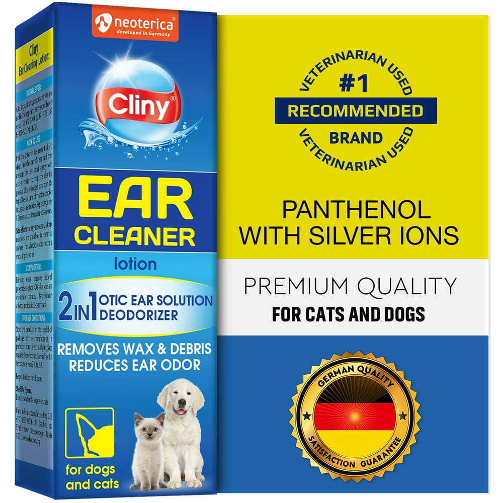 Cliny Universal Ear Cleaner for Dogs and Cats New Formula Ear