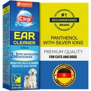 Cliny Universal Ear Cleaner for Dogs and Cats - New Formula Ear Solution Drops - Otic Infection Treatment for Pets- Effective Against Mite, Yeast & Natural Odor Control Lotion