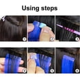thumbnail image 3 of 5 pcs Replacement Tapes for Tape-In Hair Extensions, Replacement Tapes, High Adhesion, Hair Tape for Hair Extensions, Hair Weft (Light Blue), 3 of 5