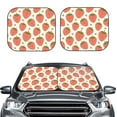 thumbnail image 6 of Lsque Hand Drawn Strawberry 2 PCS Windshield Sun Shade | CarFoldable Window Covers | Car Accessories Reflect UV for Universal Cars SUV Truck | Large, 6 of 7