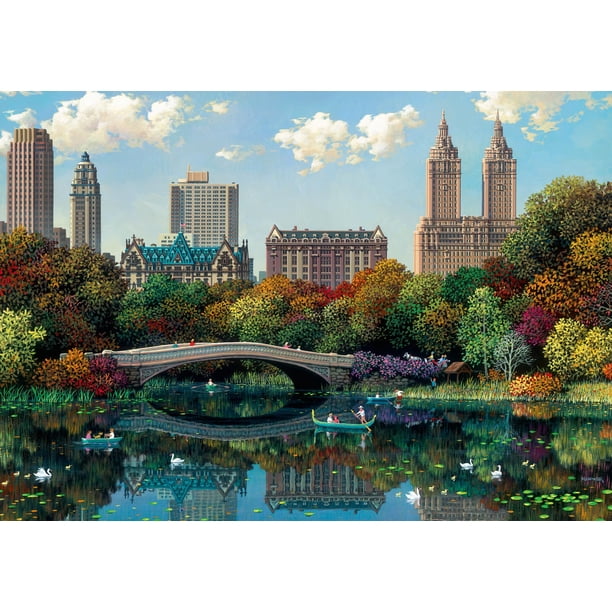 Rompecabezas Ravensburger NY Central Park, Bow Bridge, 1000 piezas