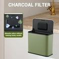 thumbnail image 5 of 1.3 Gallon/5 Liter Kitchen Trash Can, Wall-Mounted Waste Bin,Stainless Steel Waste Bin with Soft-Close Lid, Rectangle Rubbish Bin with Removable Inner Bucket for Kitchen, 5 of 5