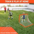 thumbnail image 2 of Gosports Team Tone 4 Ft X 3 Ft Portable Soccer Goals For Kids - Set Of 2 Pop Up Nets For Backyard - Red, 2 of 5