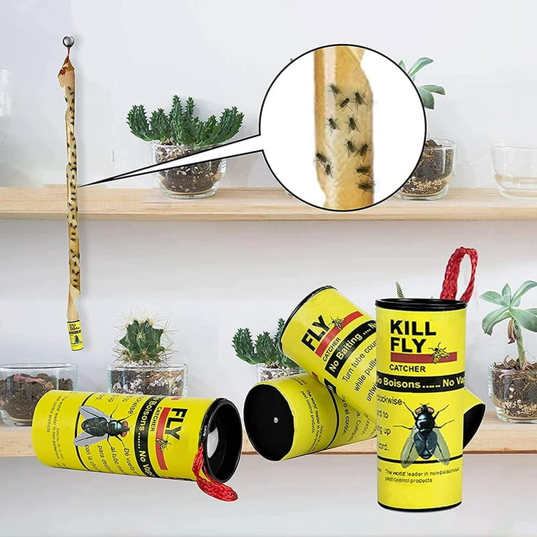 Fly Traps for Indoor Outdoor Hanging Fly Stick Sticky Mosquito Trap Fruit  Fly St