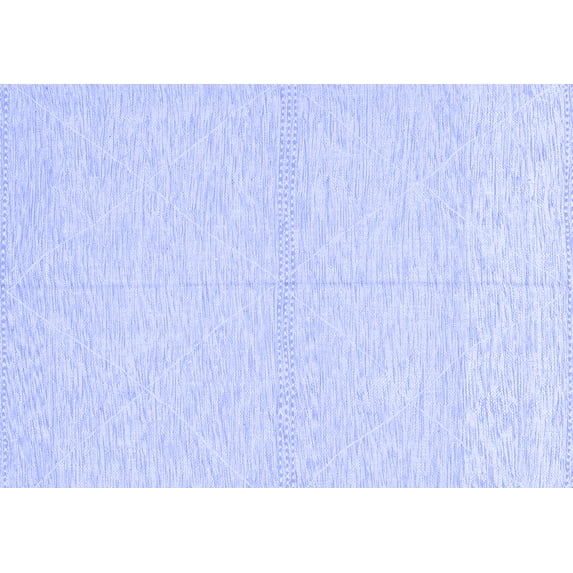 Ahgly Company Machine Washable Indoor Rectangle Solid Blue Modern Area Rugs, 5' x 8'